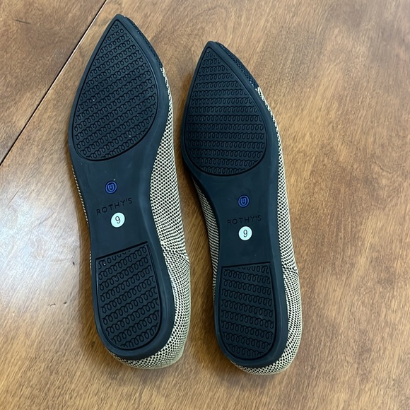 Rothy’s tan black flats Dune Retired - Picture 3 of 7